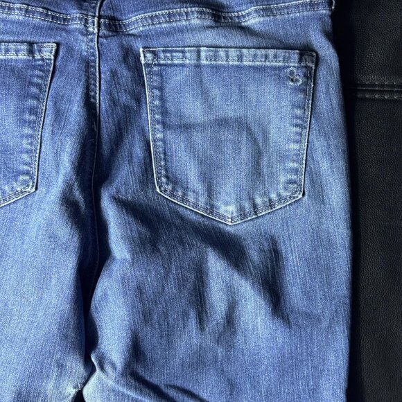 Jessica Simpson Kiss Me Super Skinny Jeans Raw Hem Distressed Women’s 14/32 - Picture 4 of 15